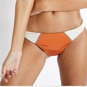 Banana Moon women's orange Woka Monteros cheeky style bikini bottoms SZ S